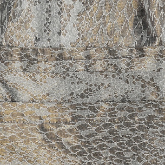 DVF Metallic snake-print Silk skirt - Picture 5 of 5